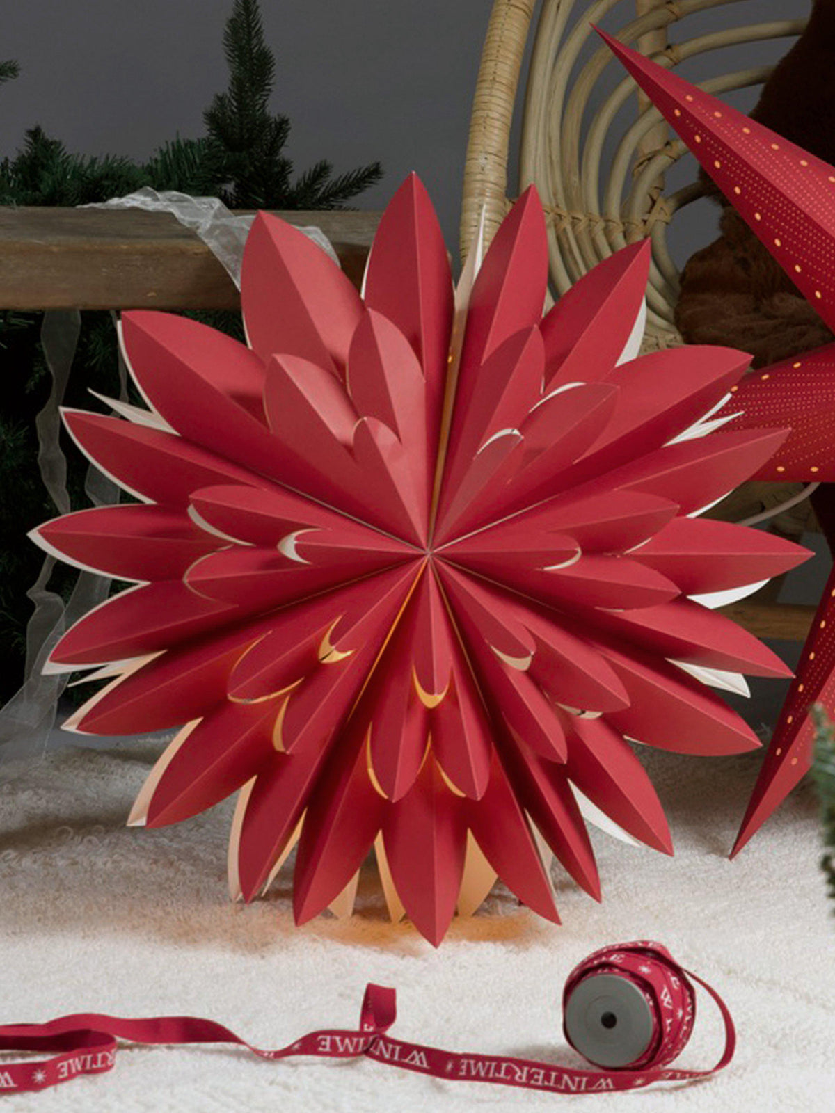 Anibe Lifestyle - Hyacint - Julstjärna Röd 50cm