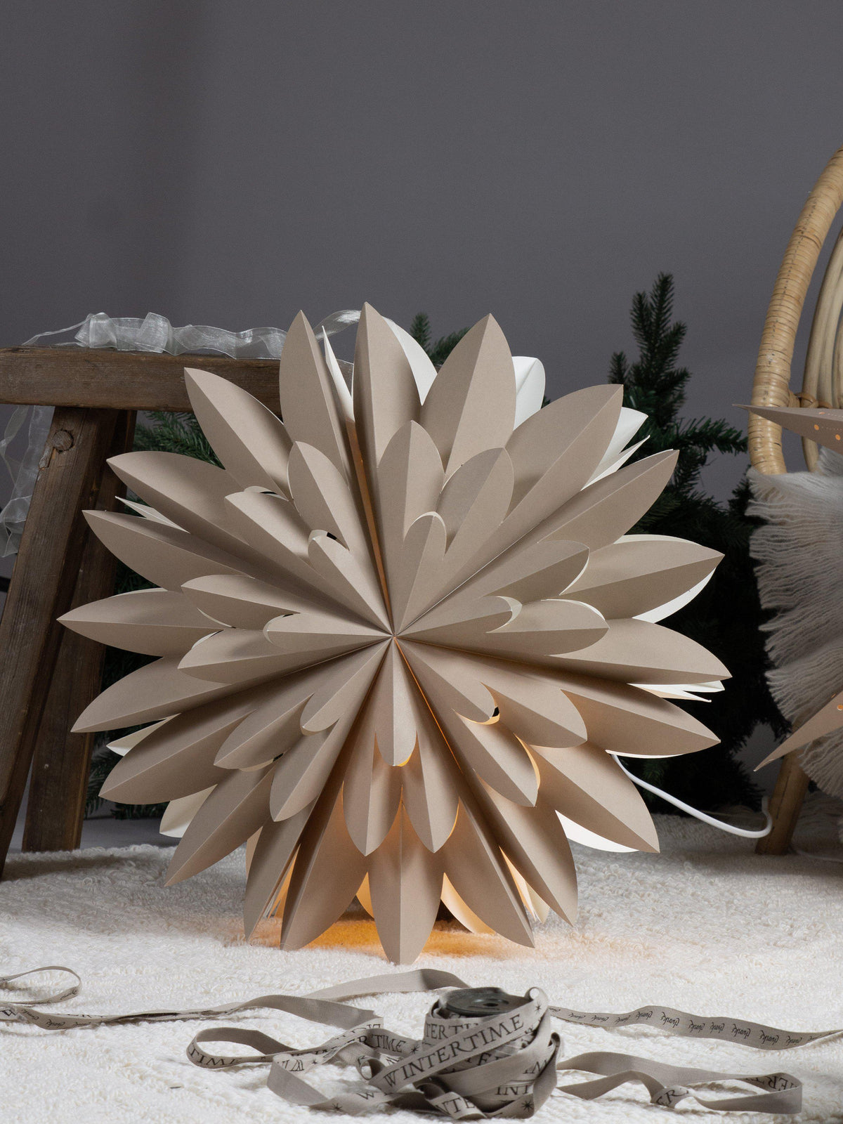 Anibe Lifestyle - Hyacint - Julstjärna Beige 50cm