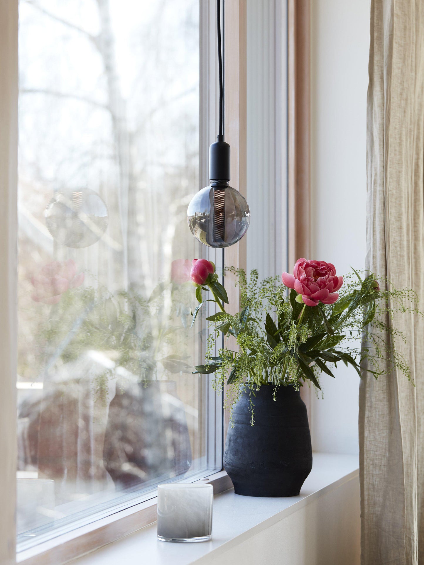 Column Fönsterlampa Svart IP20 12,5cm