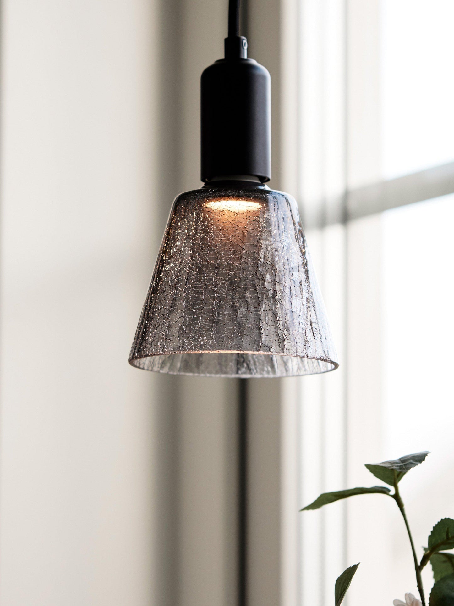 Tilda Fönsterlampa Svart/Smoky IP20 13cm