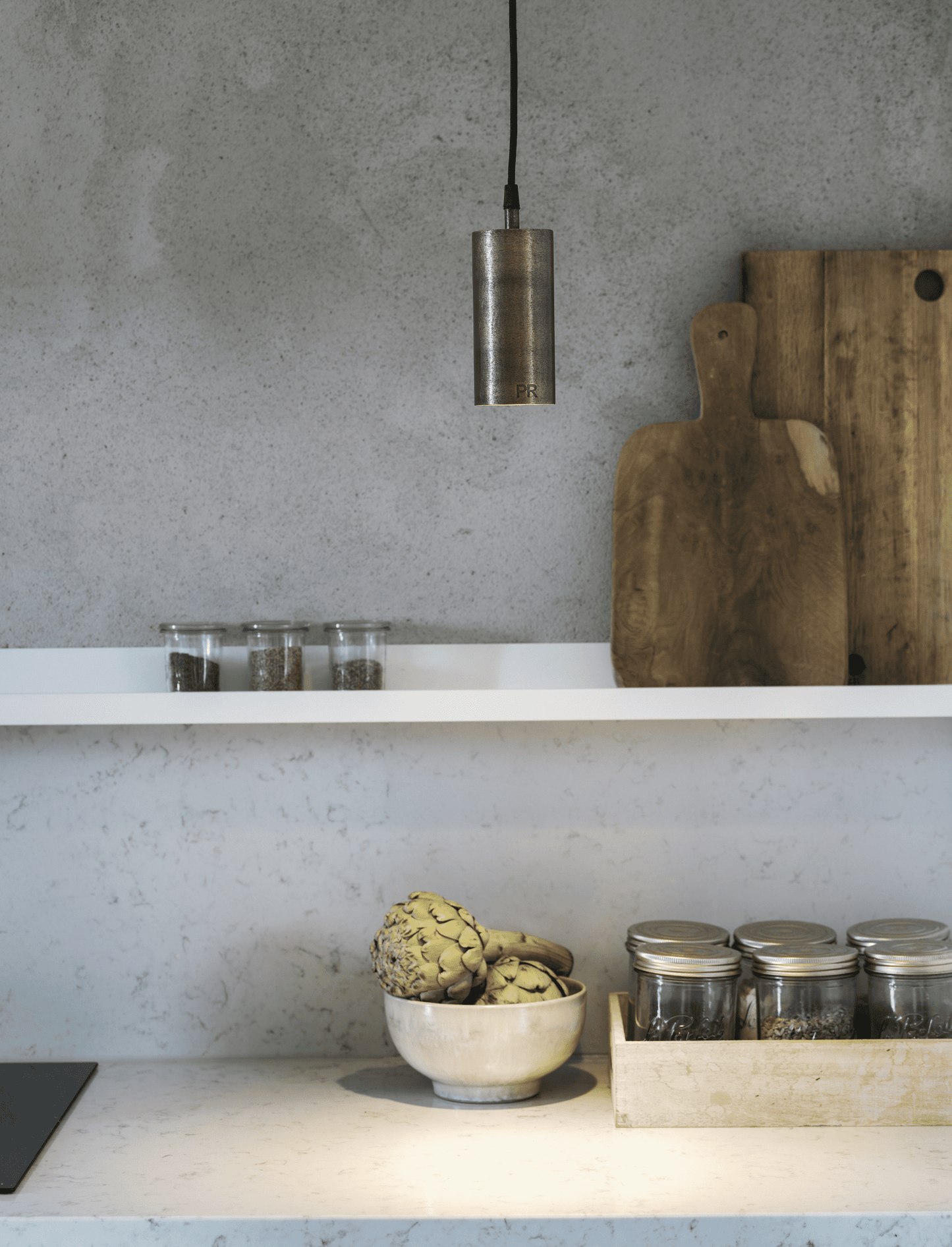 Ample Fönsterlampa Beaten Silver IP20 15cm
