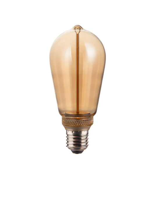 EDGE LED Edison Amber 144x64mm E27 2 W