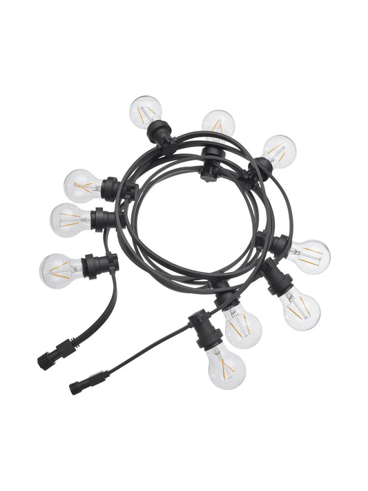 Anibe Lifestyle - Bright - Ljusslinga Påbyggnad LED Clear Utomhus Svart IP44 4,9m
