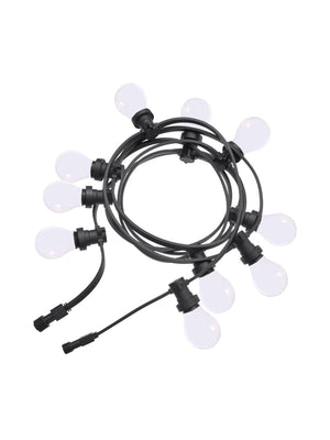 Anibe Lifestyle - Bright - Ljusslinga Påbyggnad LED Opal Utomhus Svart IP44 4,9m