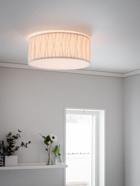 Anibe Lifestyle - Plafond Plissé Stygn Offwhite 45cm