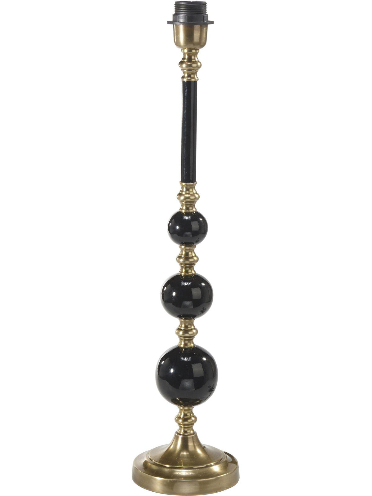 Anibe Lifestyle - Abbey Lampfot Svart Antikmässing IP20 60cm