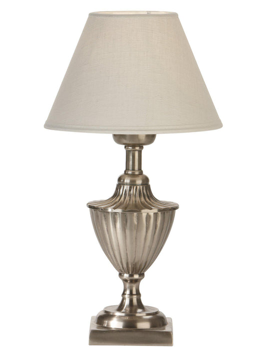 Anibe Lifestyle - Pollino Bordslampa Antiksilver Royal Offwhite IP20 33cm