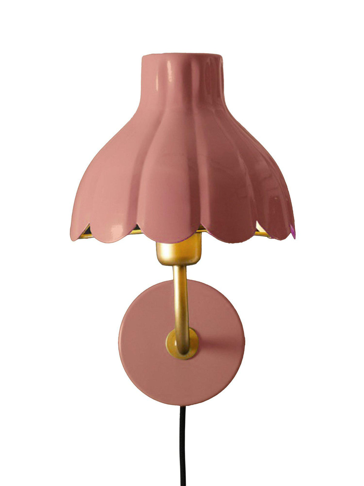 Anibe Lifestyle - Wells Vägglampa Mellanrosa/Guld IP20 21cm