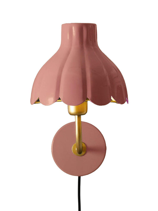 Anibe Lifestyle - Wells Vägglampa Mellanrosa/Guld IP20 21cm