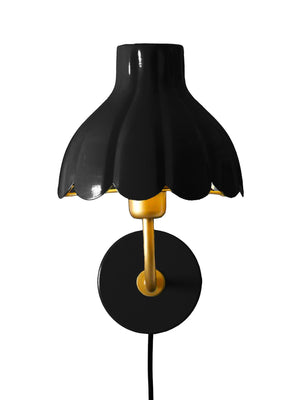 Anibe Lifestyle - Wells Vägglampa Svart/Guld IP20 21cm