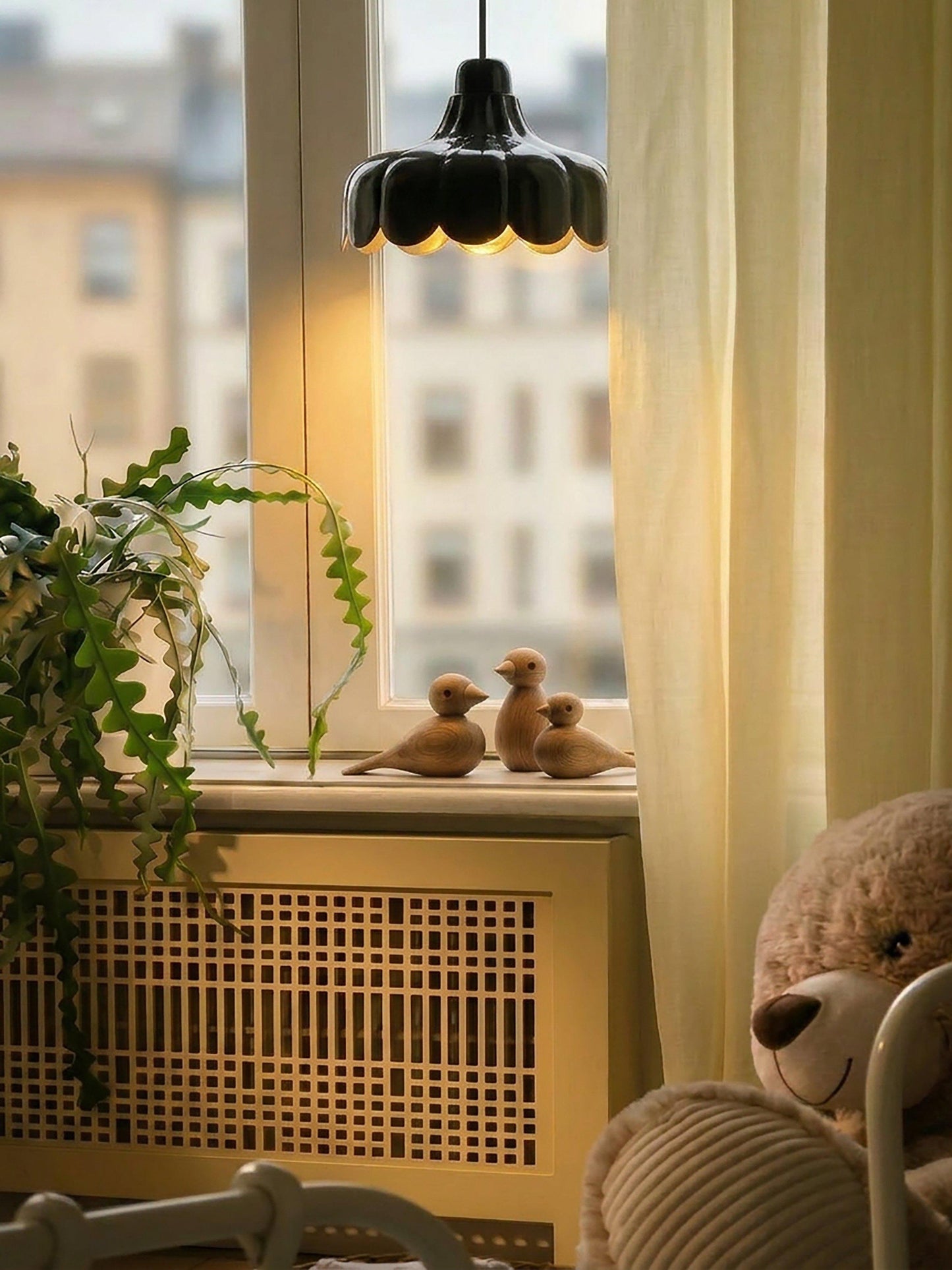 Wells Tak/Fönsterlampa Svart/Guld IP20 24cm