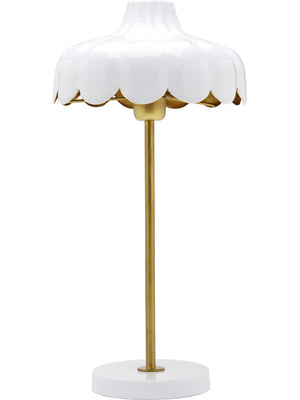 Anibe Lifestyle - Wells Bordslampa Vit/Guld IP20 50cm