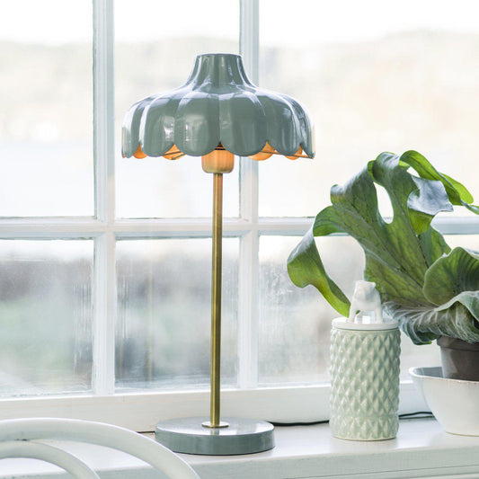 Anibe Lifestyle - Wells Bordslampa Grön/Guld IP20 50cm