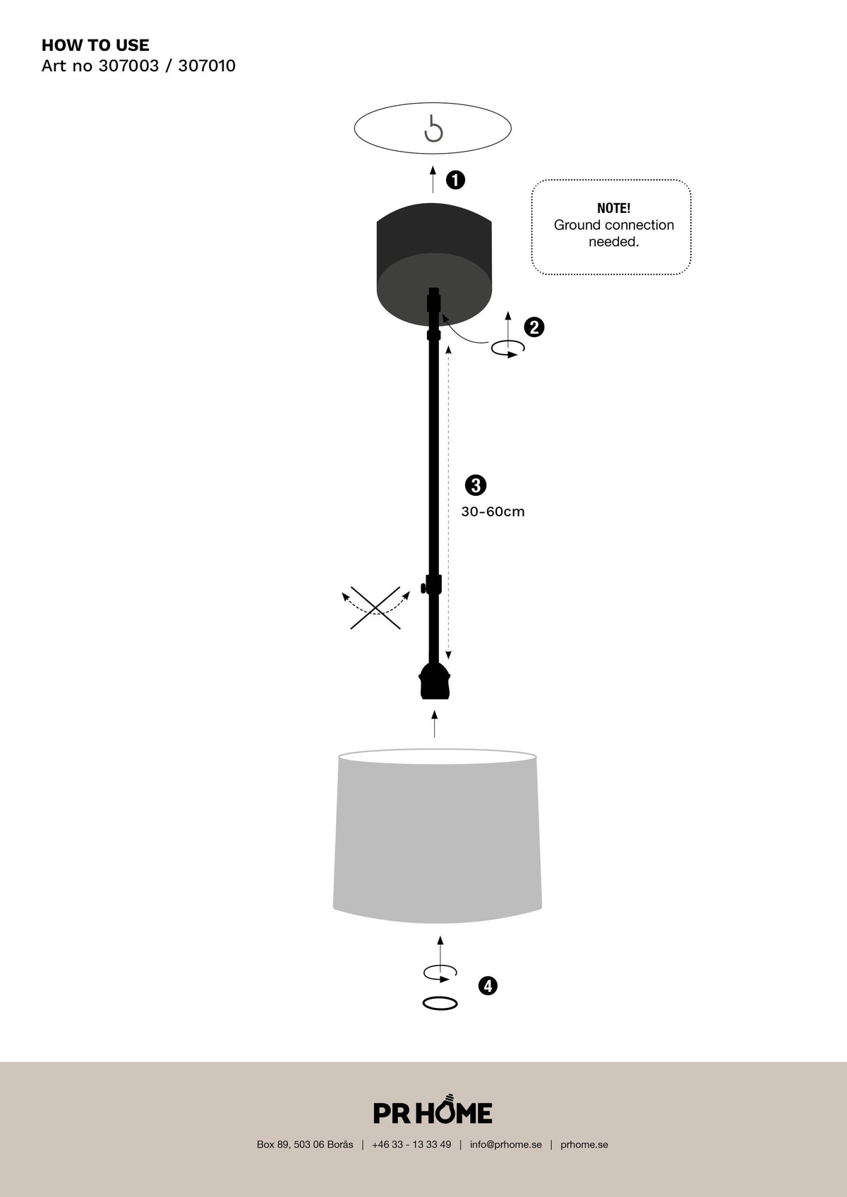 Anibe Lifestyle - Bacup - Takkopp Vit 60cm