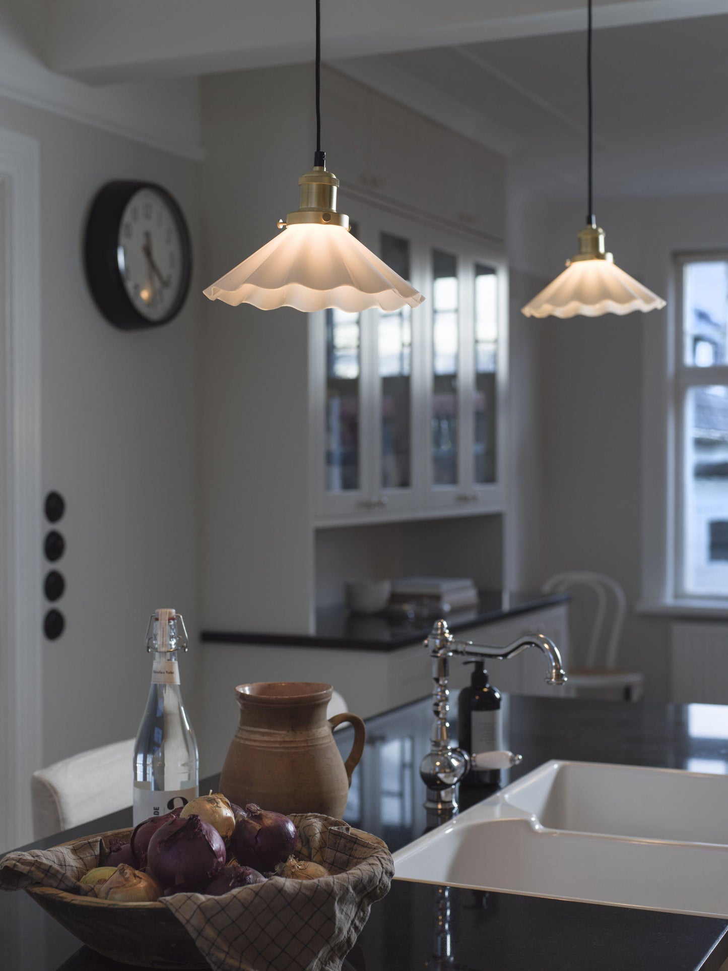 August Fönsterlampa Opal Veckad IP20 25cm