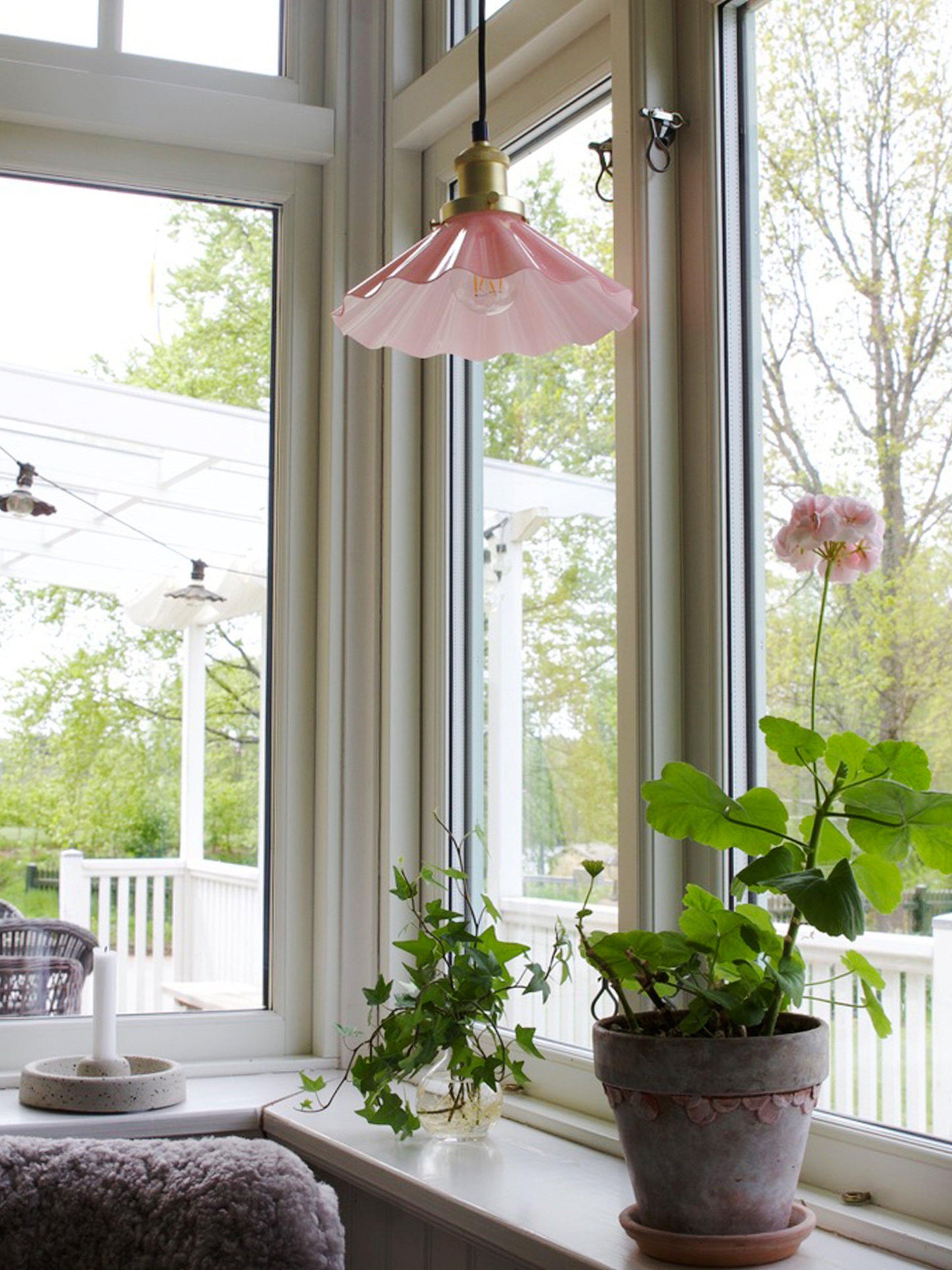 August Fönsterlampa Rosa IP20 25cm