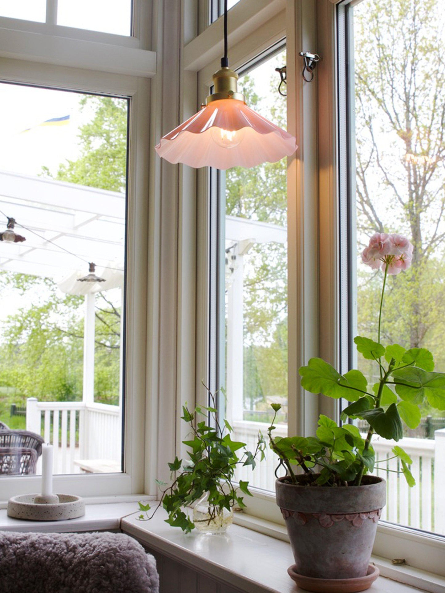 August Fönsterlampa Rosa IP20 25cm