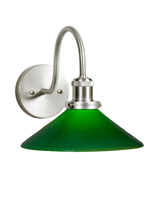 August Vägglampa Krom Grön IP23 25cm