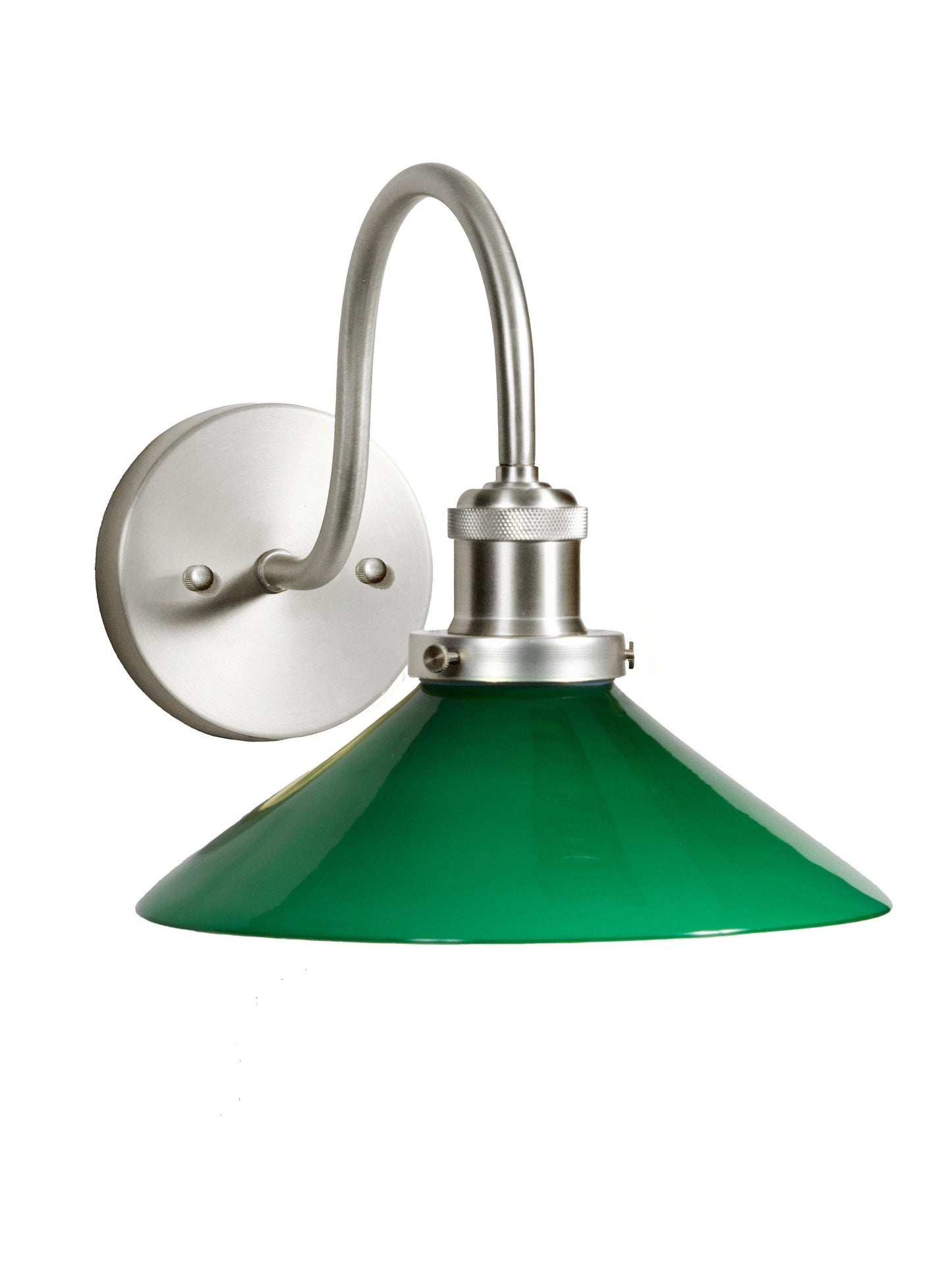 August Vägglampa Krom Grön IP23 25cm