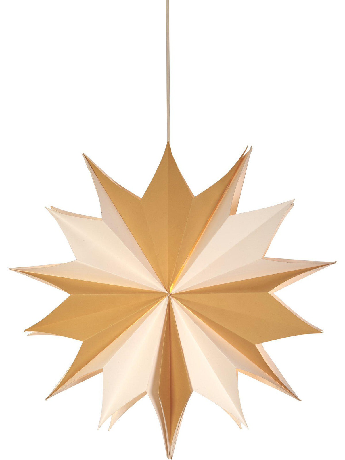 Anibe Lifestyle - Bellatrix - Julstjärna Vit/Natur 60cm
