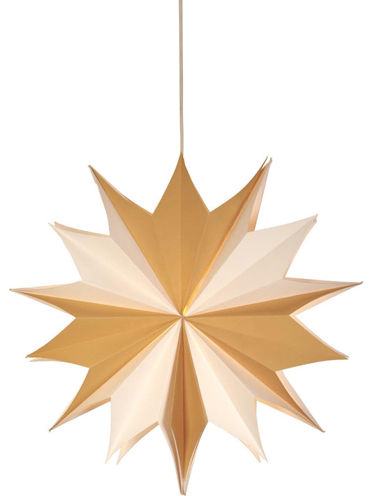 Anibe Lifestyle - Bellatrix - Julstjärna Vit/Natur 60cm