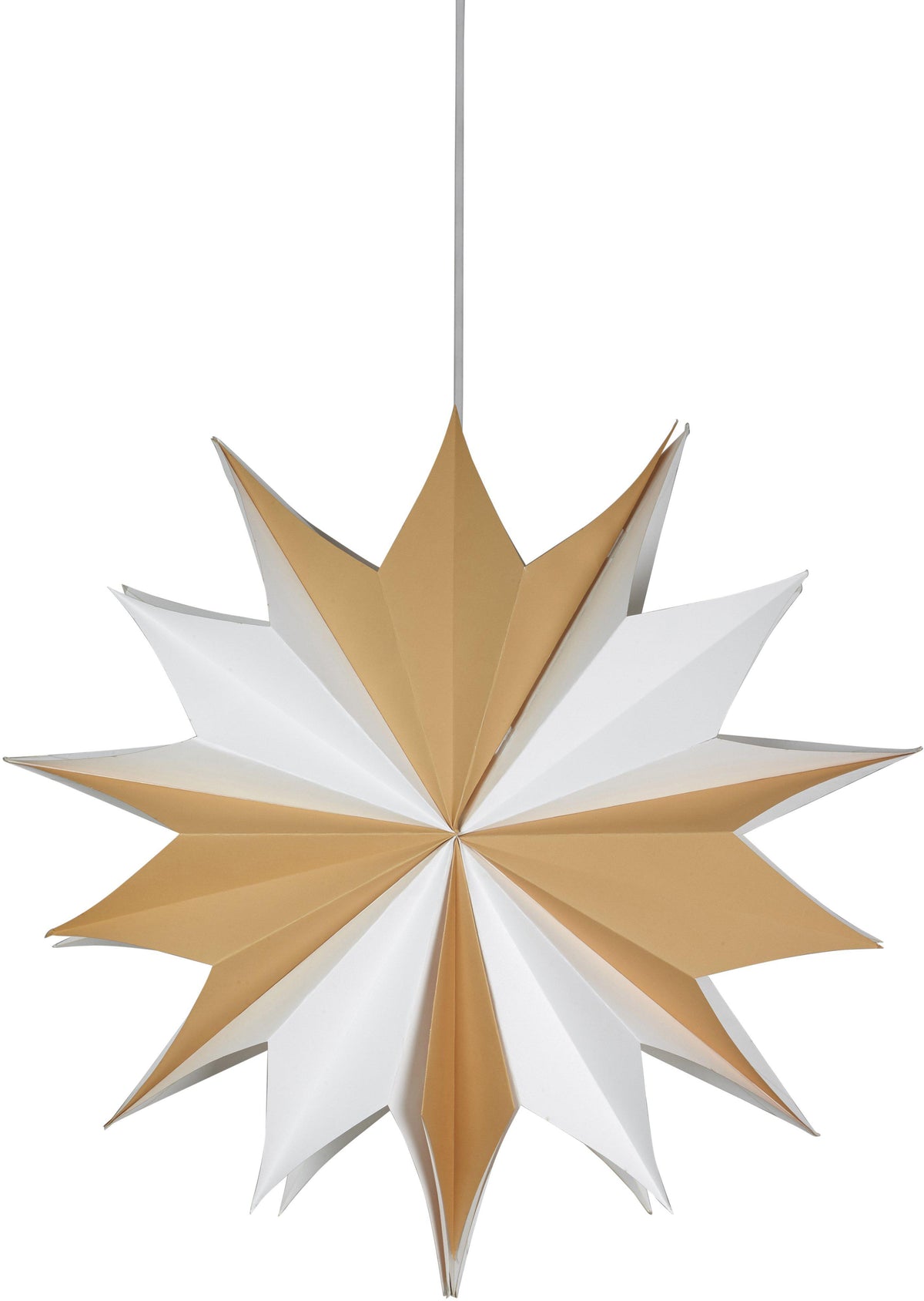 Anibe Lifestyle - Bellatrix - Julstjärna Vit/Natur 60cm