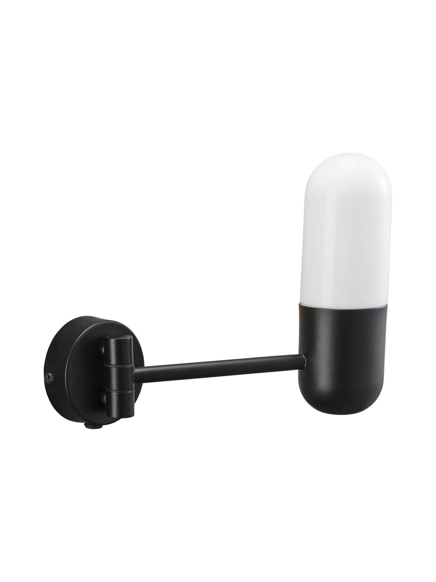 Zeta Vägglampa Mattsvart IP44 23cm