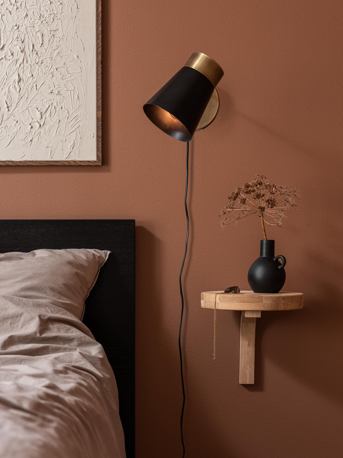Anibe Lifestyle - Luna Vägglampa Svart IP20 13cm