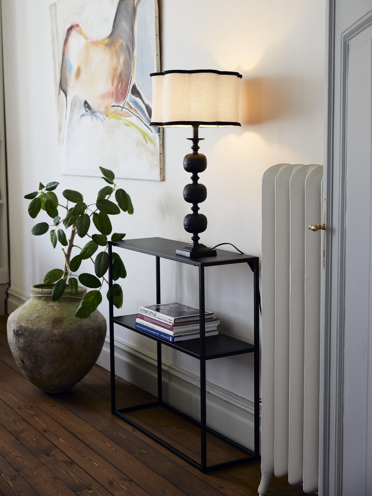 Flory lampfot Svart 57cm