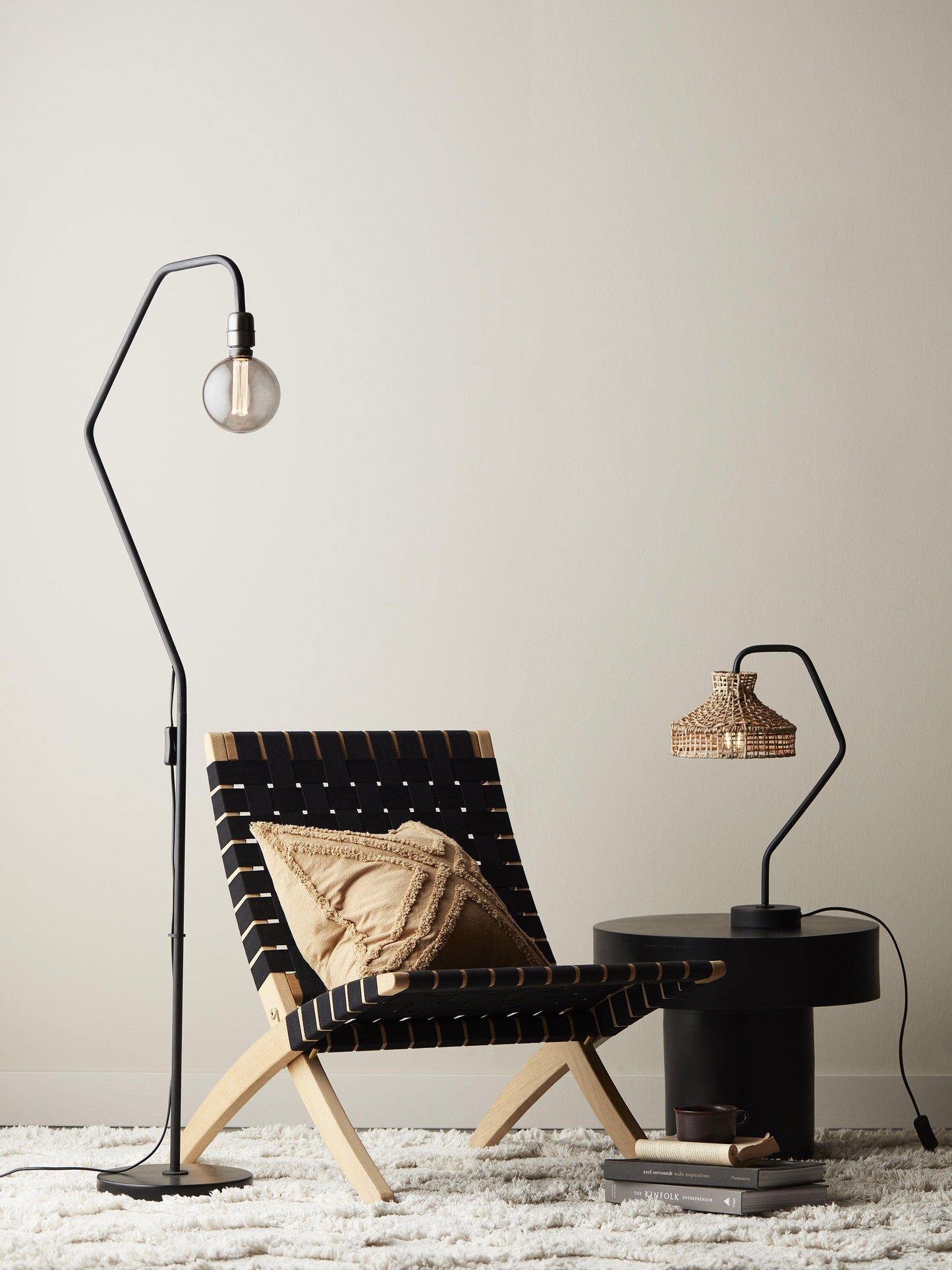 Loft golvlampa - Svart 150 cm
