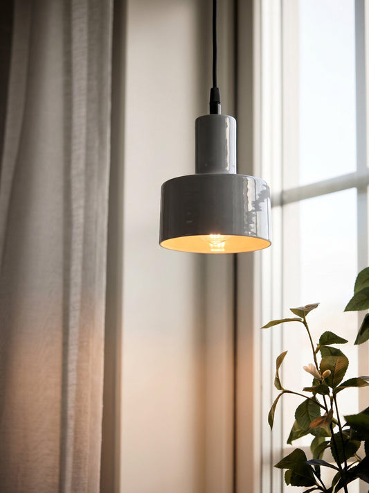 Solo Fönsterlampa Blank Grå IP20 13cm