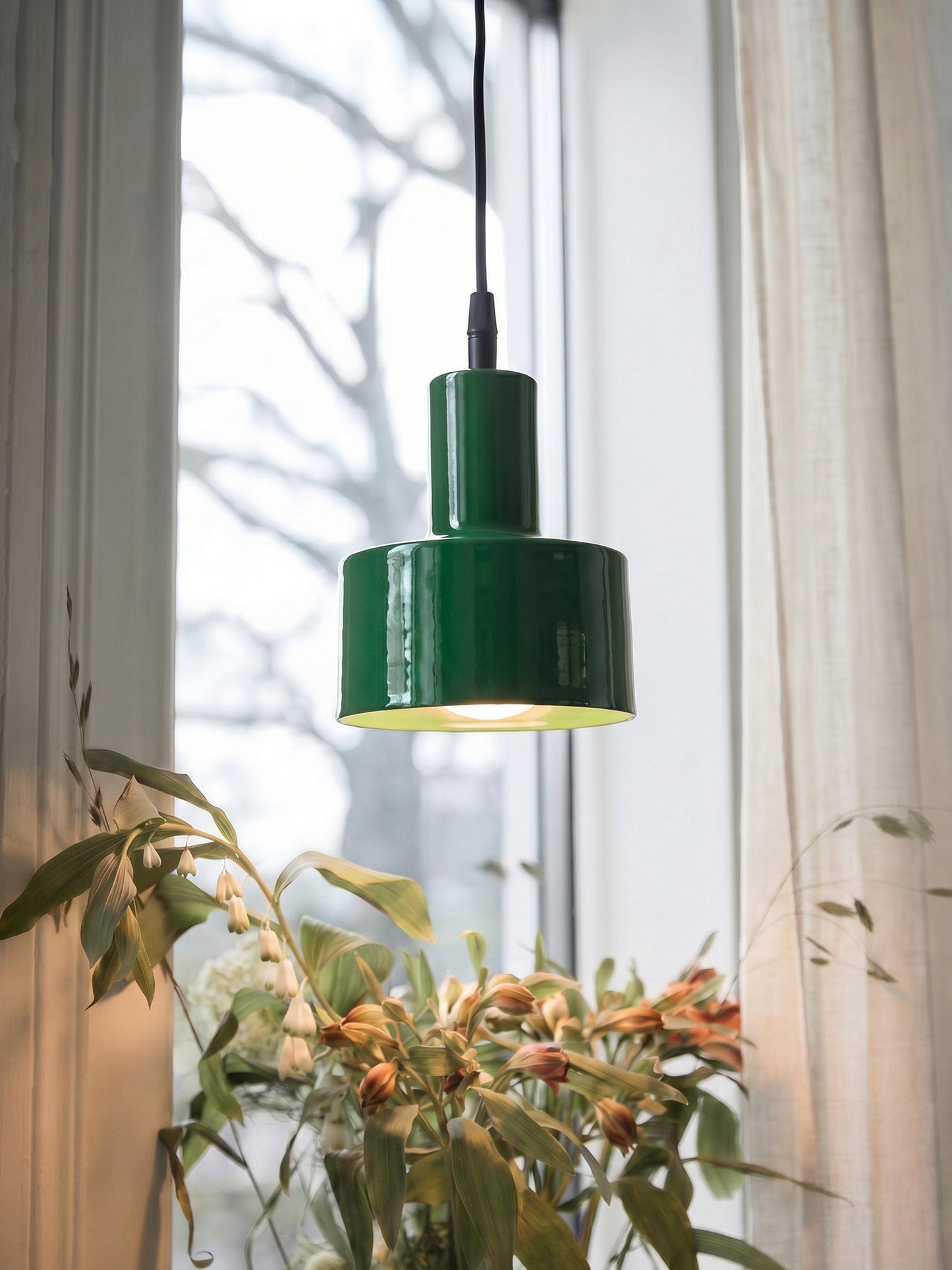 Solo Fönsterlampa Blank Grön IP20 13cm