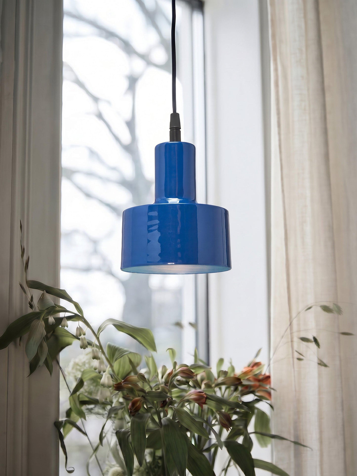 Solo Fönsterlampa Blank Blå IP20 13cm