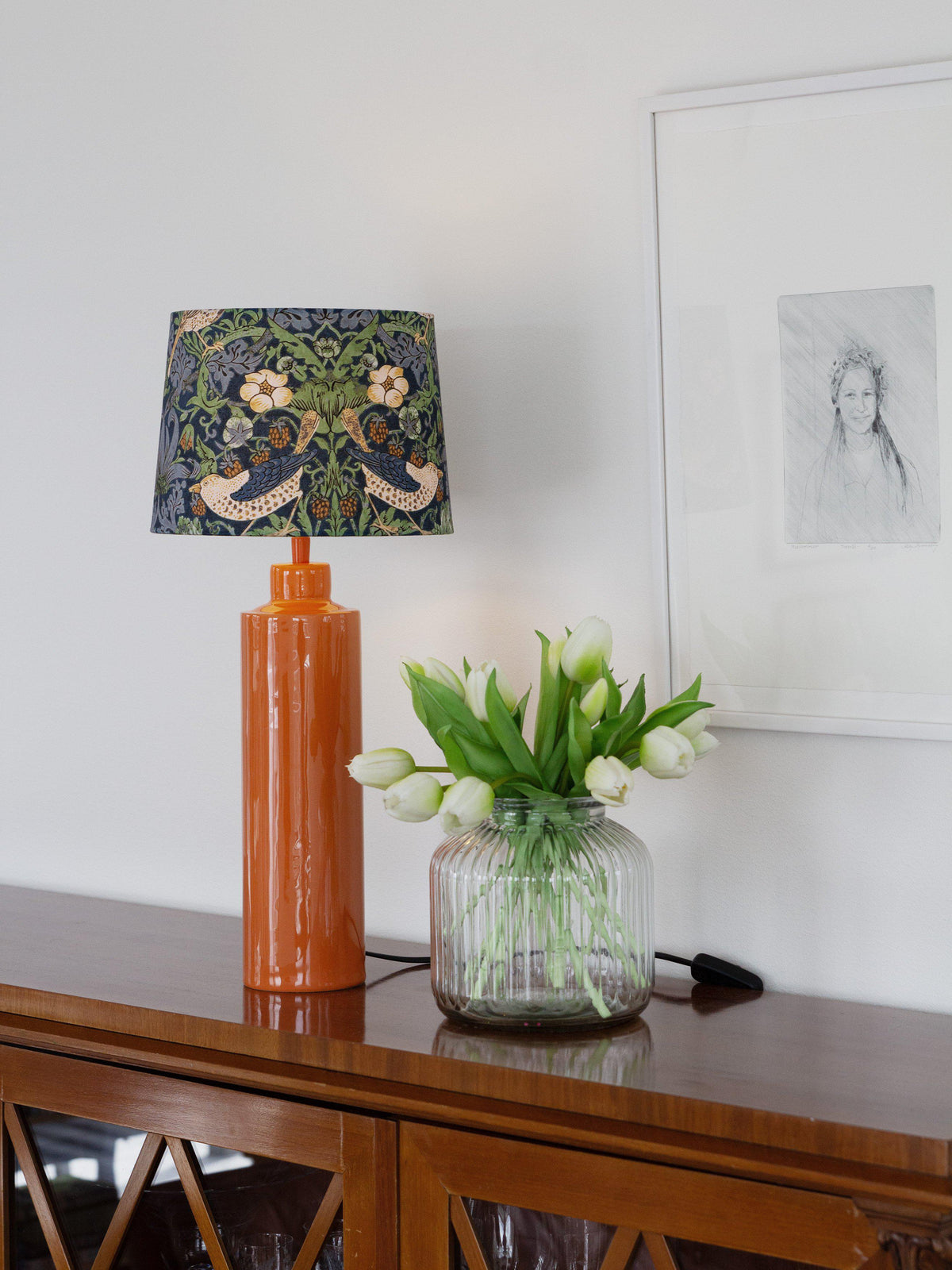 Anibe Lifestyle - Solo Lampfot Blank Orange IP20 44cm