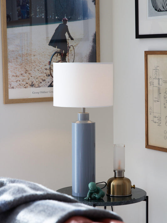 Anibe Lifestyle - Solo Bordslampa Blank Denim Vit Skärm IP20 57cm