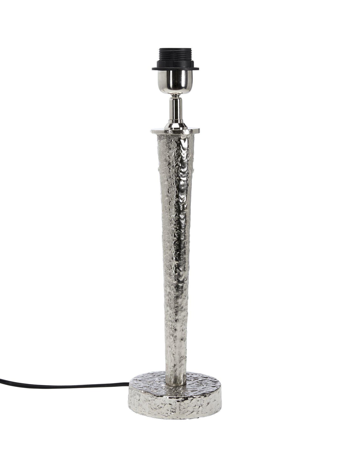 Bob lampfot Silver 43 cm