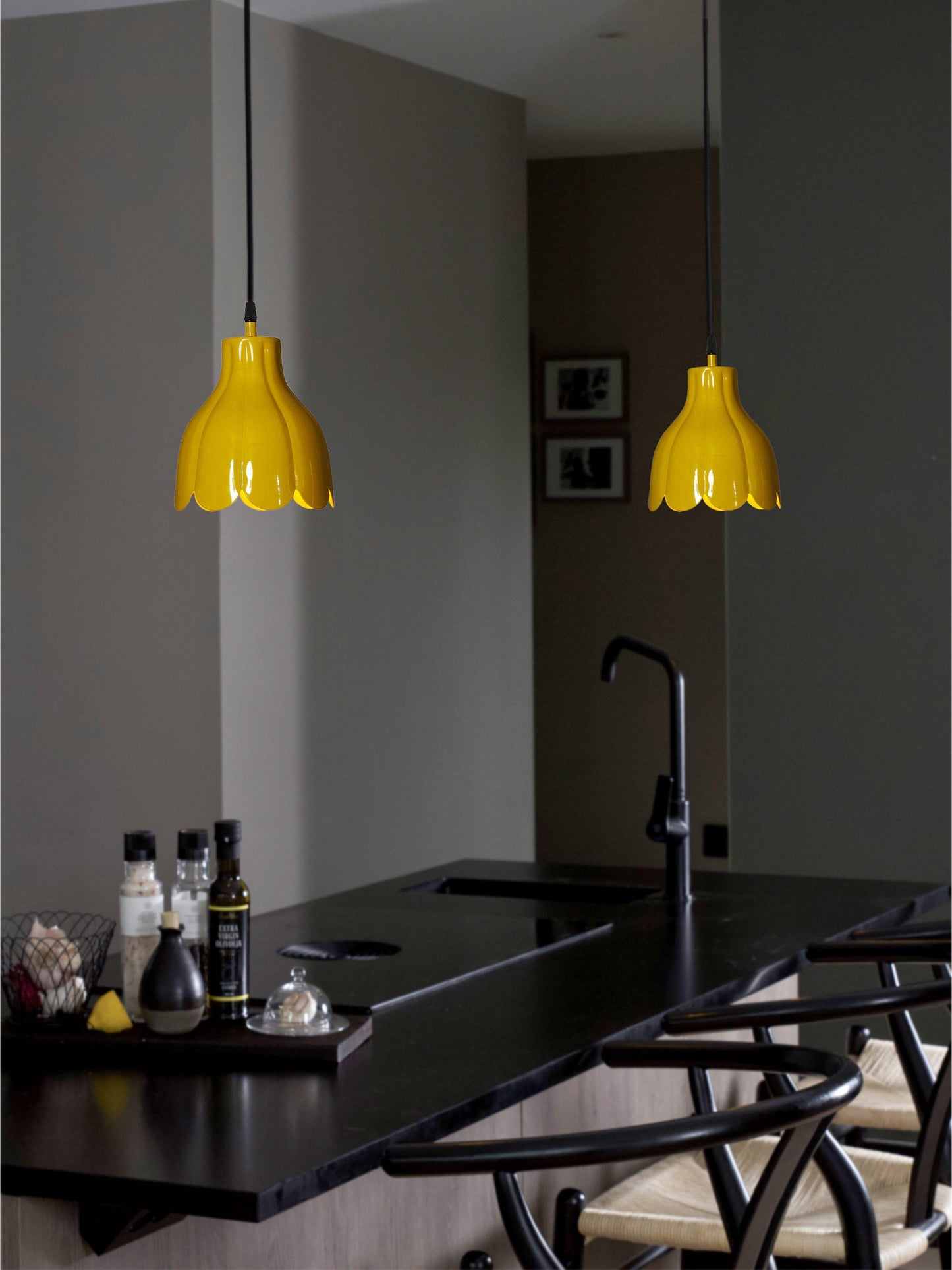 Tulippa Tak/Fönsterlampa Gul IP20 17cm