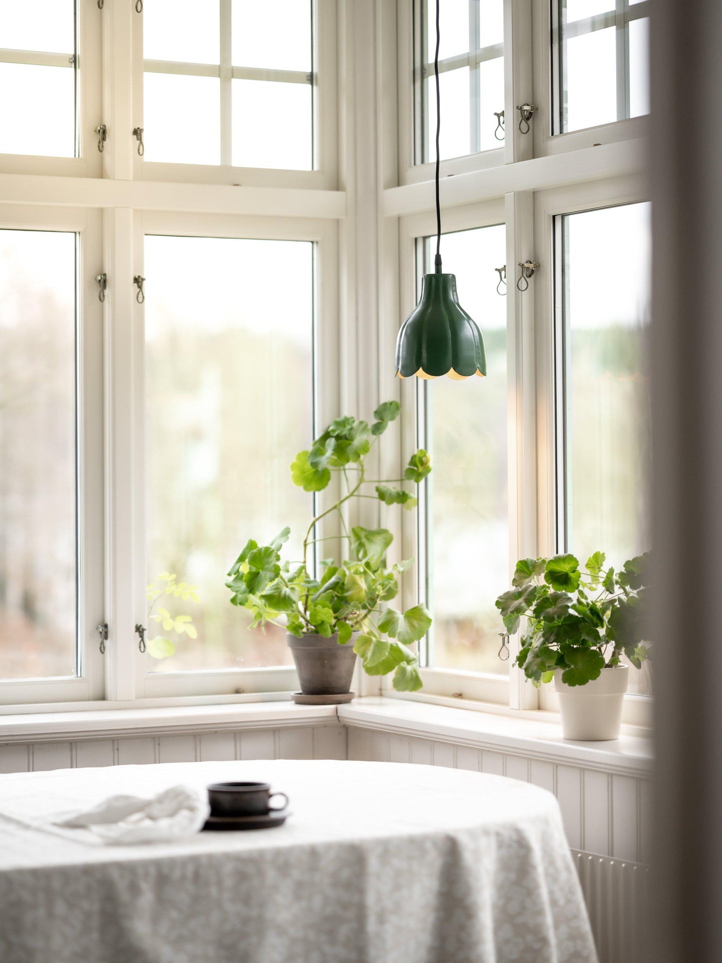 Tulippa Tak/Fönsterlampa Grön/Guld IP20 17cm