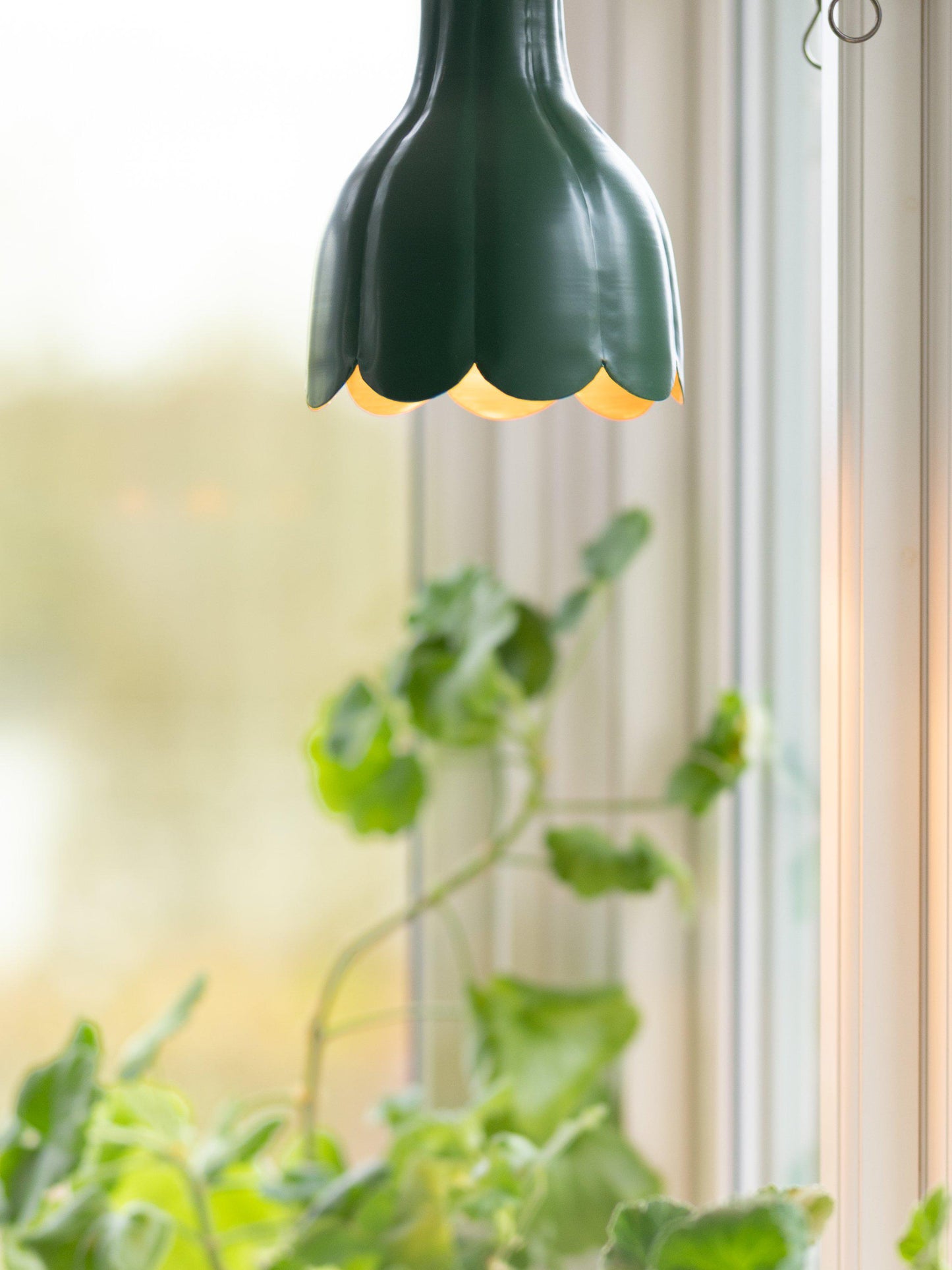 Tulippa Tak/Fönsterlampa Grön/Guld IP20 17cm