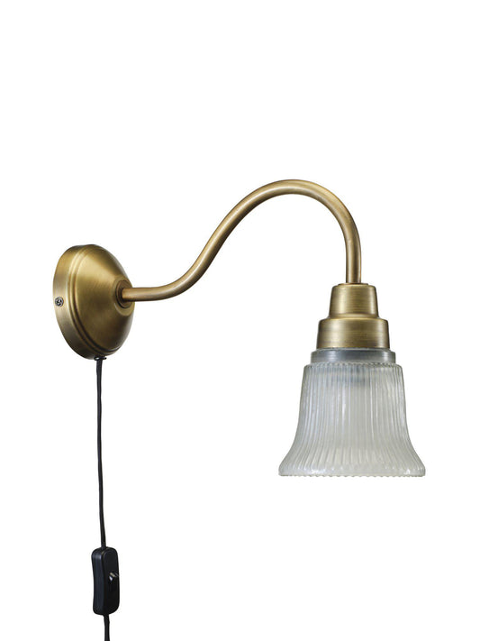 Anibe Lifestyle - Emmi Vägglampa Antikmässing IP20 34cm