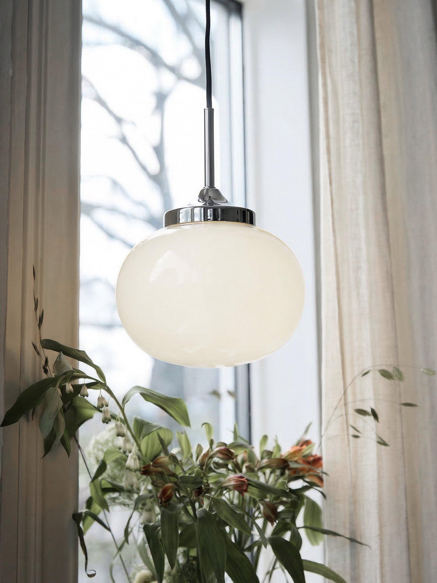 Elsy Fönsterlampa Vit/Krom IP20 18cm
