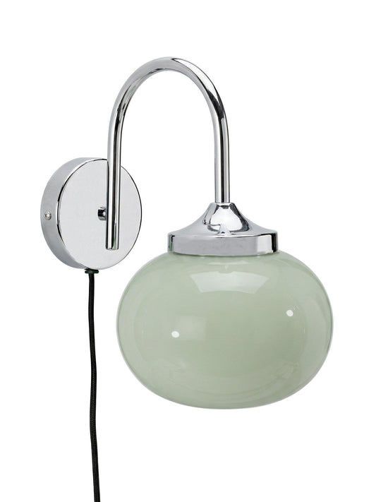 Anibe Lifestyle - Elsy Vägglampa Salviagrön/Krom IP20 26cm