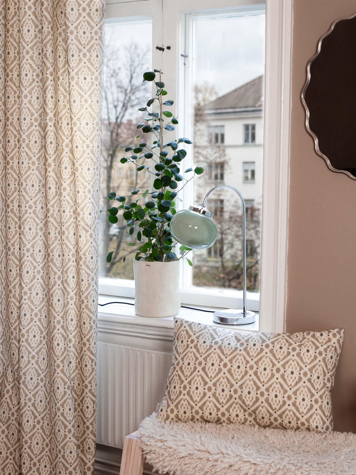 Anibe Lifestyle - Elsy Bordslampa Salviagrön Krom IP20 51cm