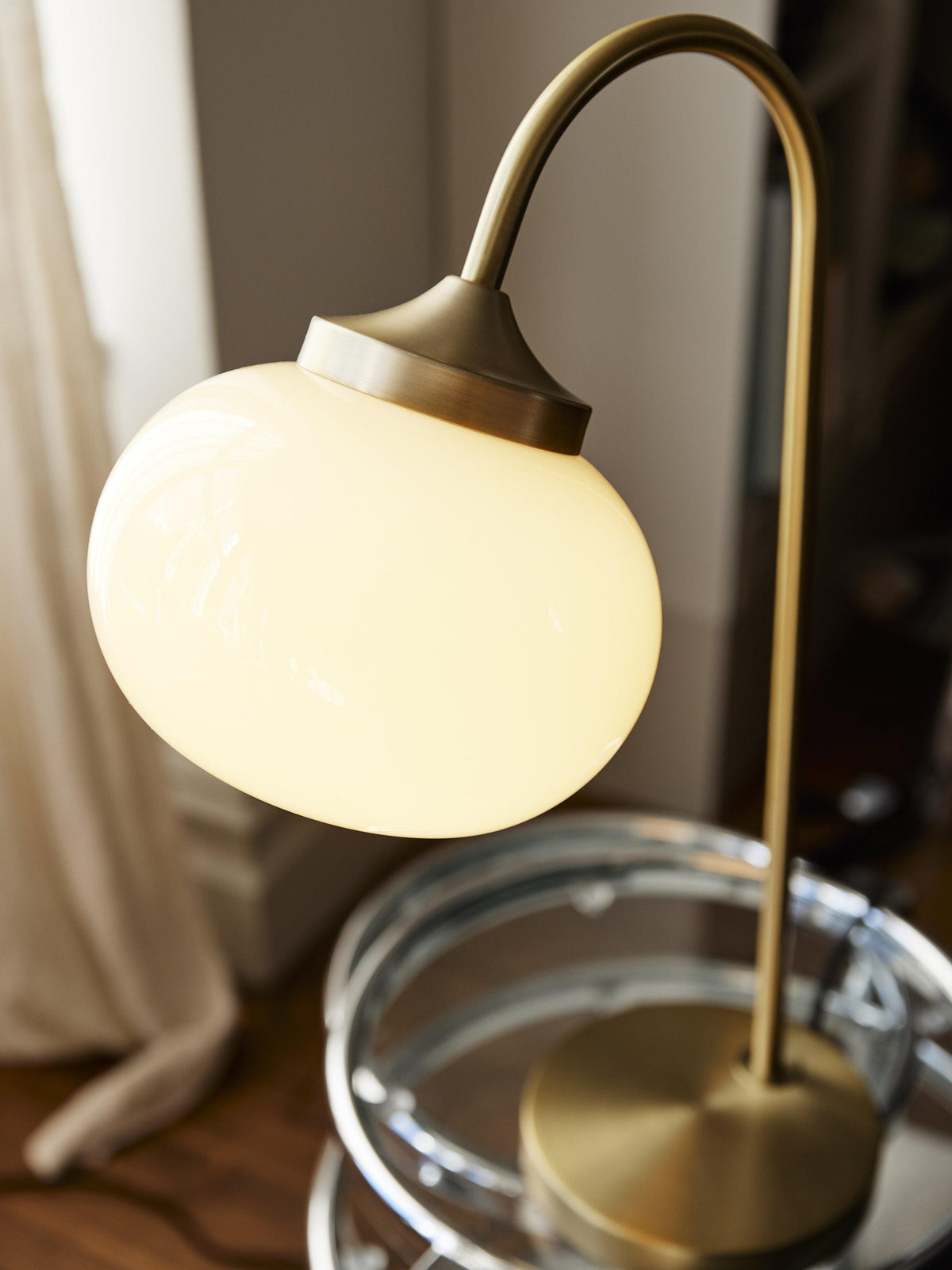 Anibe Lifestyle - Elsy Bordslampa Kräm Mässing IP20 51cm