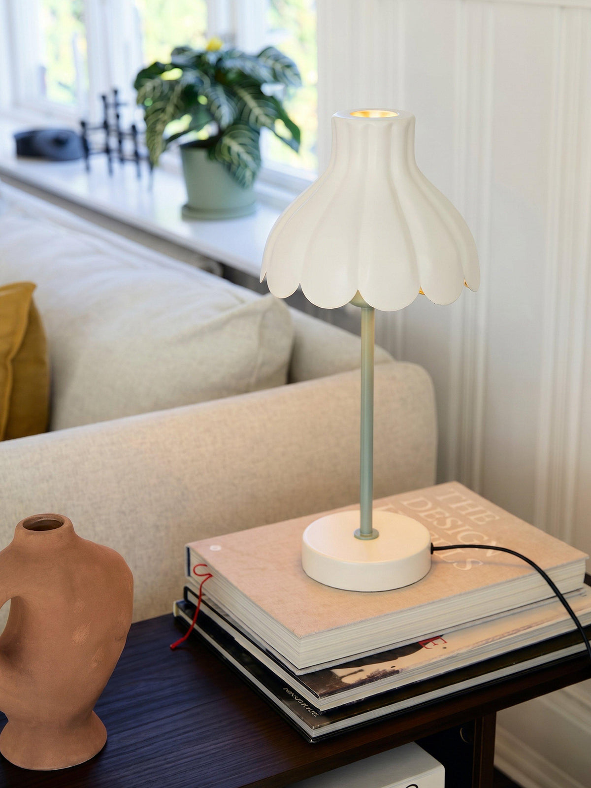 Anibe Lifestyle - Wera Bordslampa Offwhite/Grön IP20 47cm