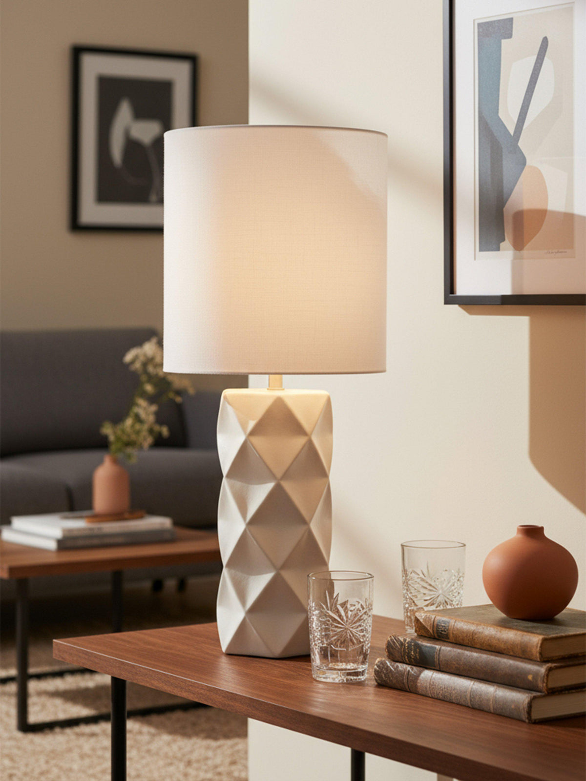 Anibe Lifestyle - Hazel Bordslampa Beige IP20 69cm
