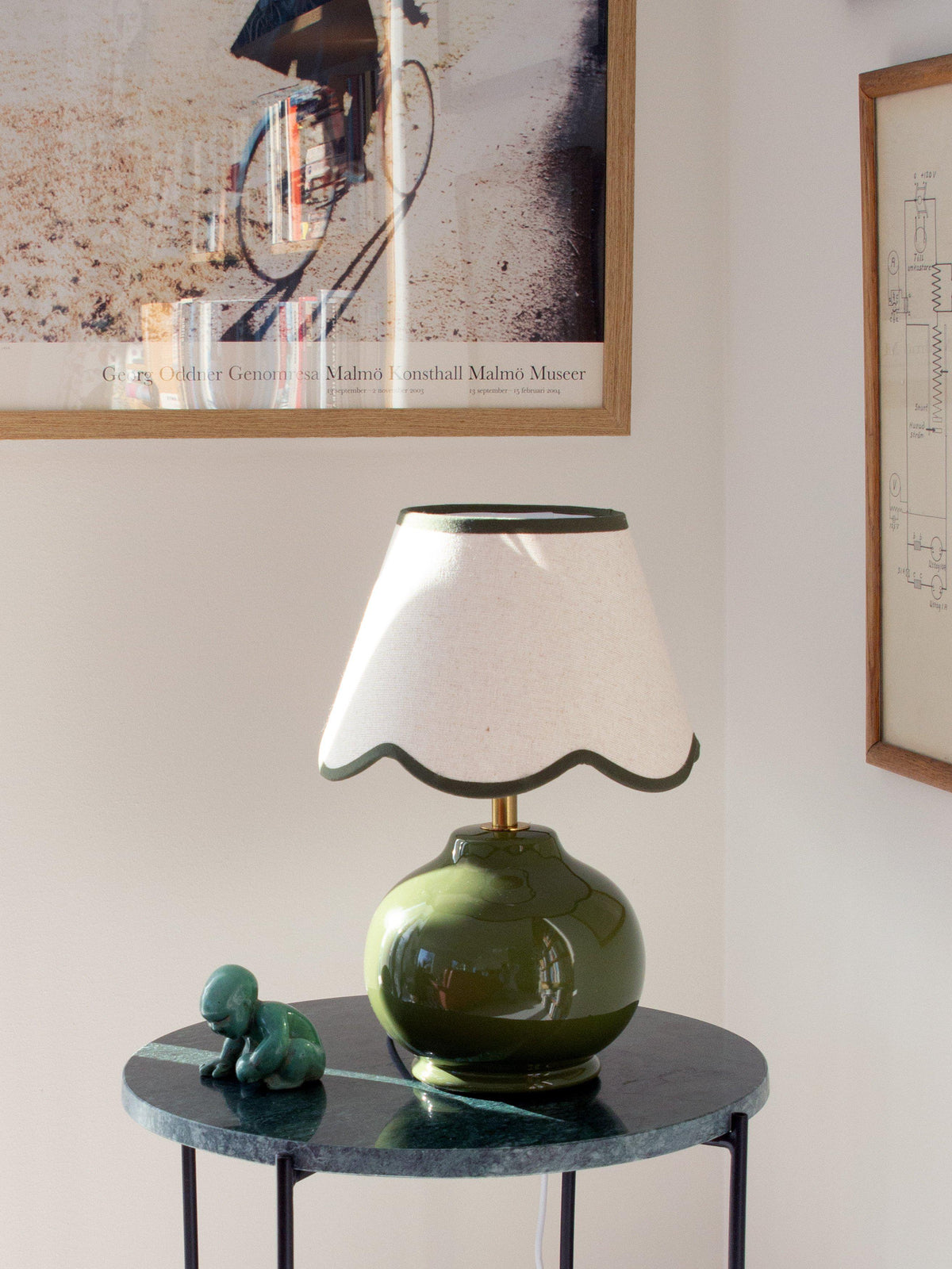 Anibe Lifestyle - Nell Bordslampa Mossagrön IP20 34cm