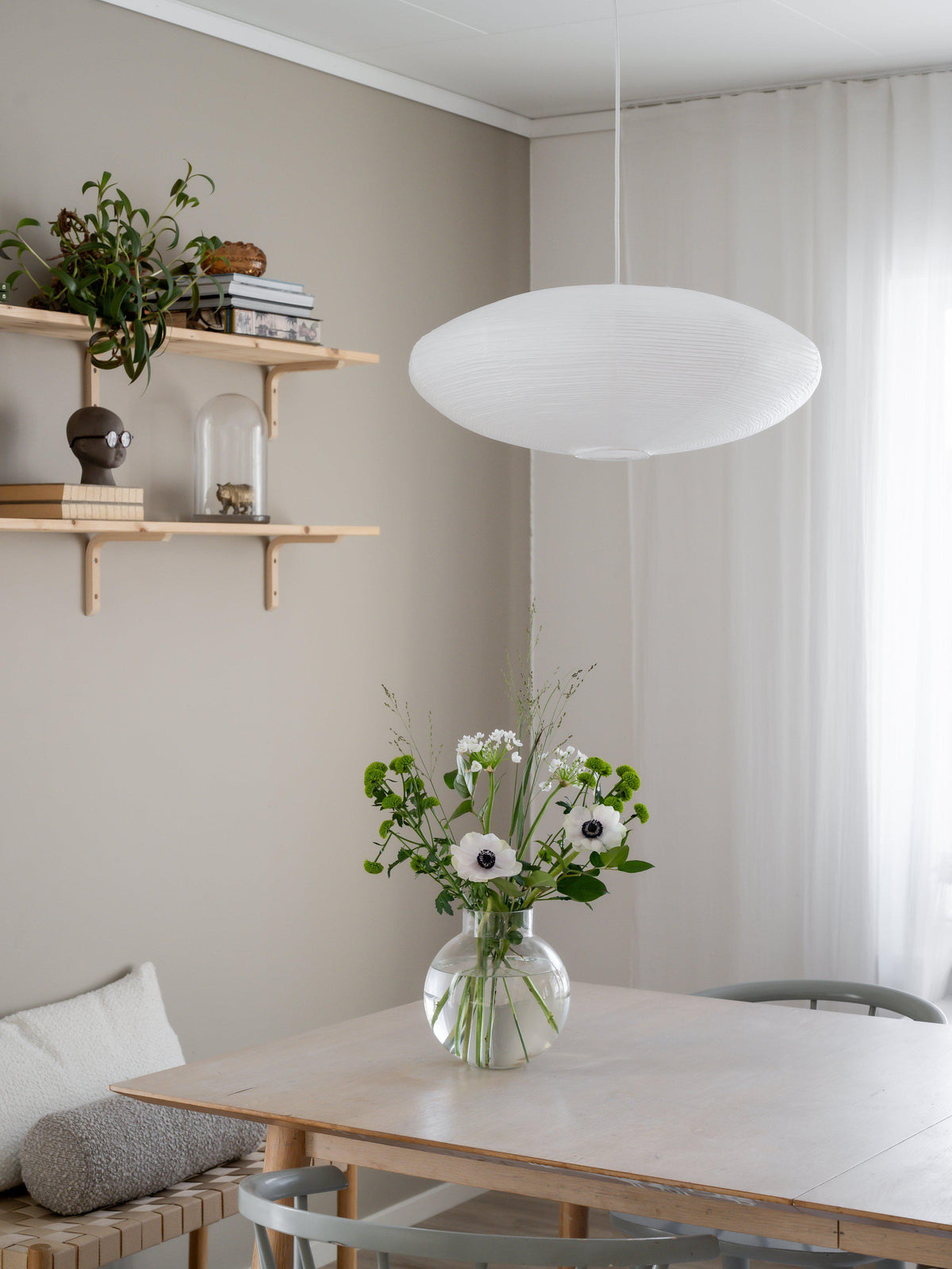 Anibe Lifestyle - Yuni - Takskärm Vit 58cm