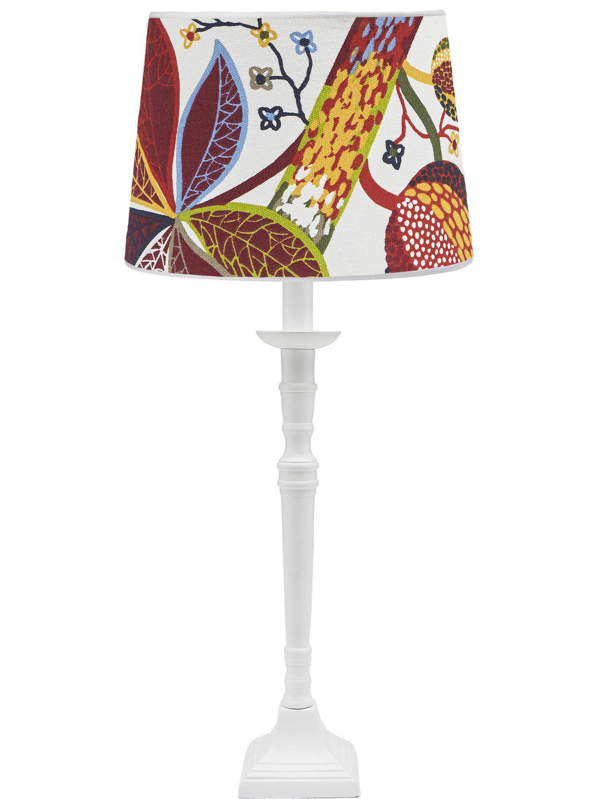 Anibe Lifestyle - Salong bordslampa vit med lampskärm Sofia Frank Rost 55cm