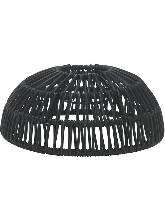 Anibe Lifestyle - Hue - Utomhuslampskärm Konstrotting Svart 20cm